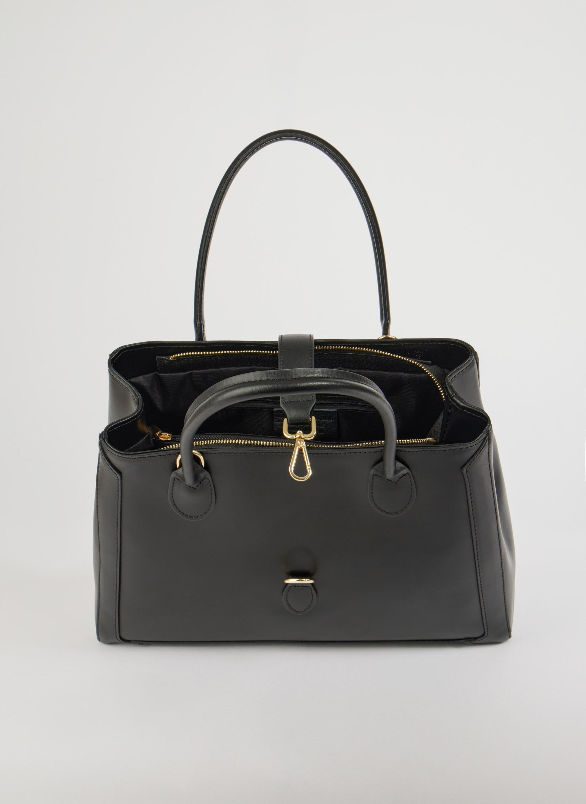 Chloe-Tasche aus gebürstetem schwarzem Leder 6