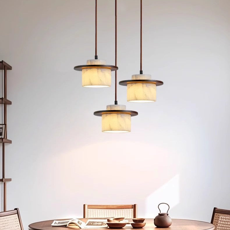 ChromaLux | Elegante Pendelleuchte aus Alab-Marmor 0