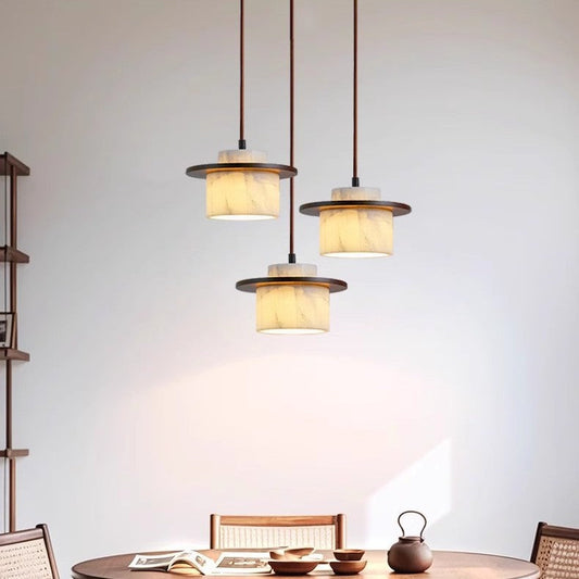ChromaLux | Elegante Pendelleuchte aus Alab-Marmor 0