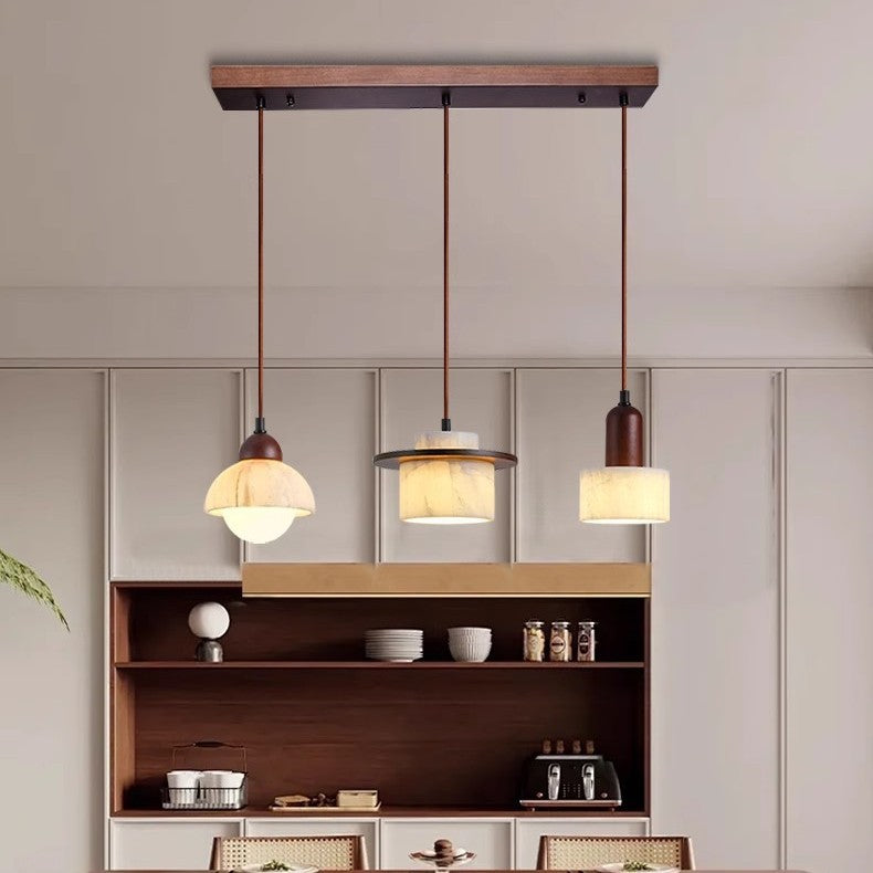 ChromaLux | Elegante Pendelleuchte aus Alab-Marmor 1