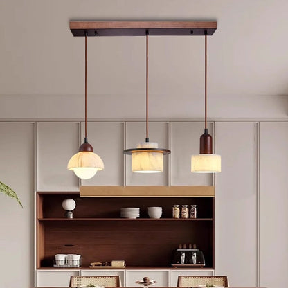 ChromaLux | Elegante Pendelleuchte aus Alab-Marmor 1