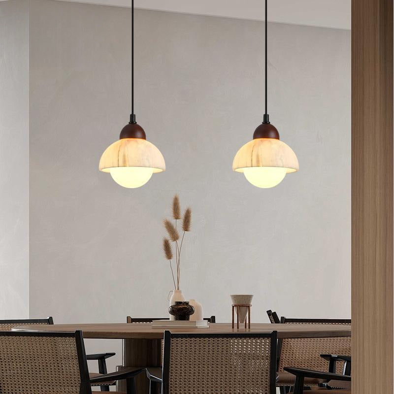 ChromaLux | Elegante Pendelleuchte aus Alab-Marmor 2