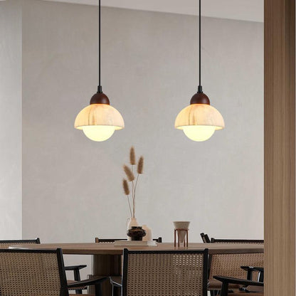 ChromaLux | Elegante Pendelleuchte aus Alab-Marmor 2