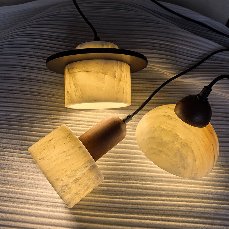 ChromaLux | Elegante Pendelleuchte aus Alab-Marmor 5