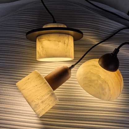 ChromaLux | Elegante Pendelleuchte aus Alab-Marmor 5