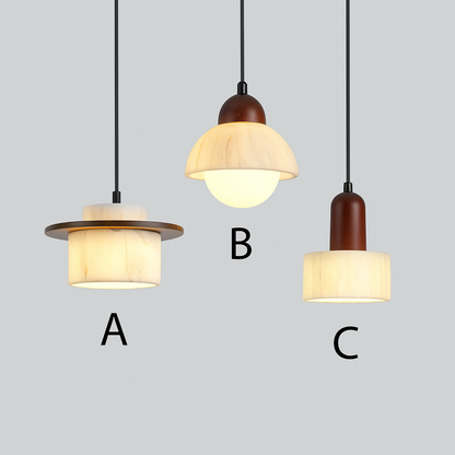 ChromaLux | Elegante Pendelleuchte aus Alab-Marmor 6
