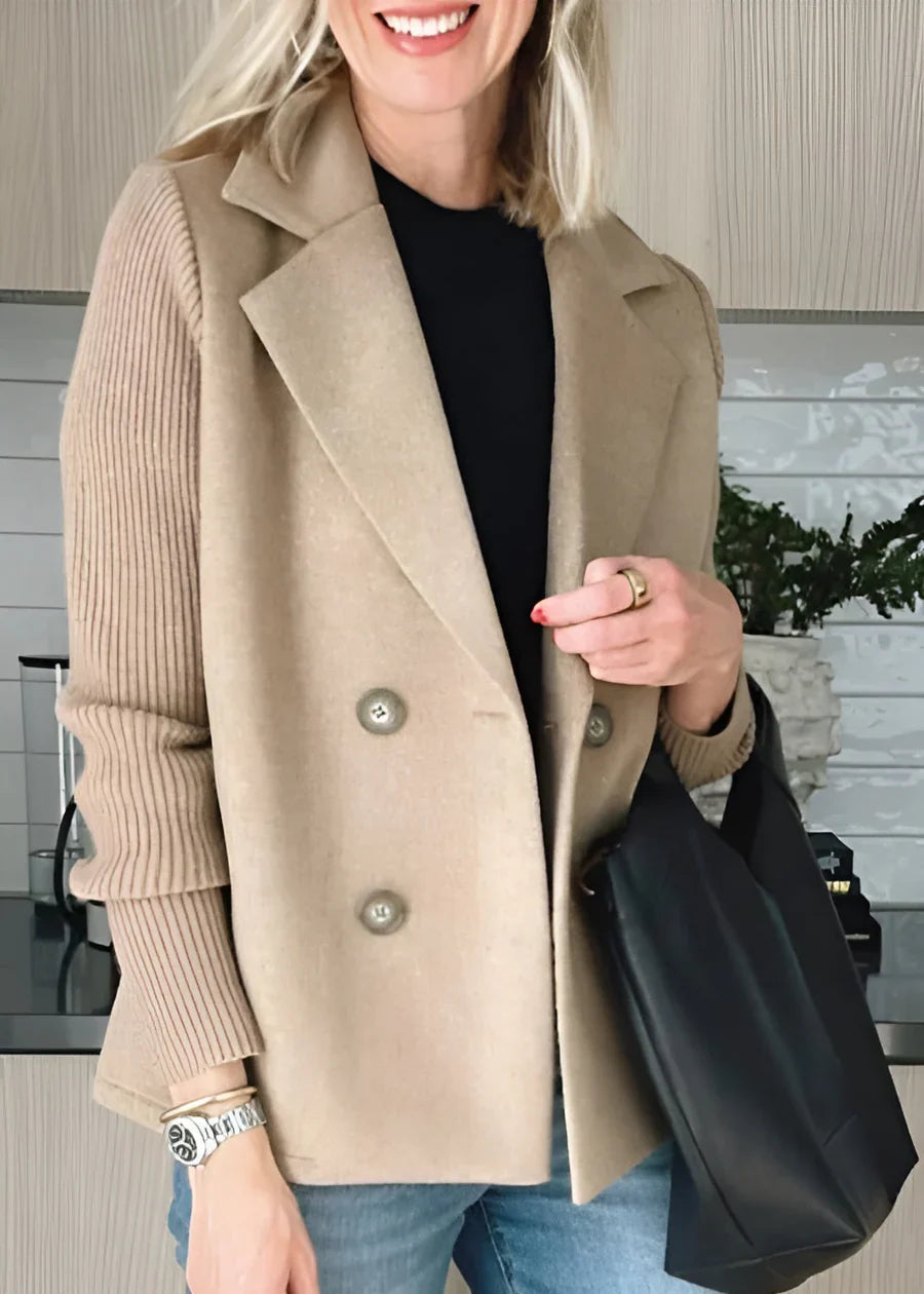 Clara | Schicker Zweireiher-Mantel für Damen – Warme Winter-Eleganz 1