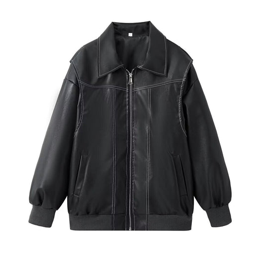 Clarisse | Oversize-Winterjacke aus Leder für Damen 0