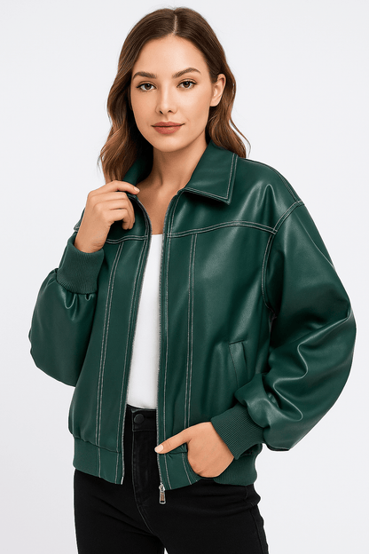 Clarisse | Oversize-Winterjacke aus Leder für Damen 6