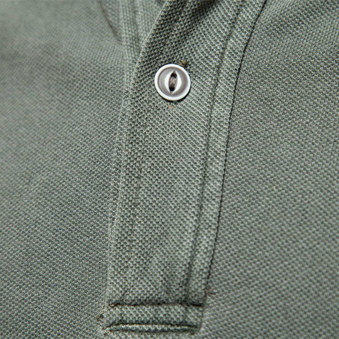 Herren Polo Shirt Klassisch Zeitlos Weich Baumwolle Atmungsaktiv-4