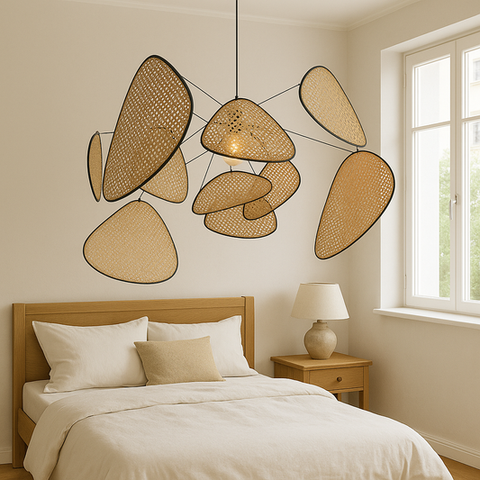 Corinthia | Moderne minimalistische Rattan-Pendelleuchte 0
