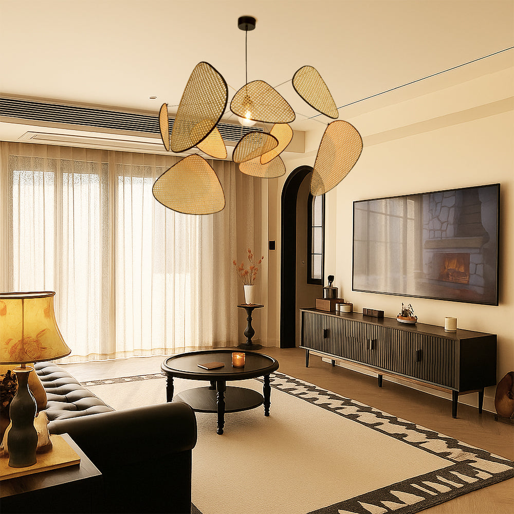 Corinthia | Moderne minimalistische Rattan-Pendelleuchte 1