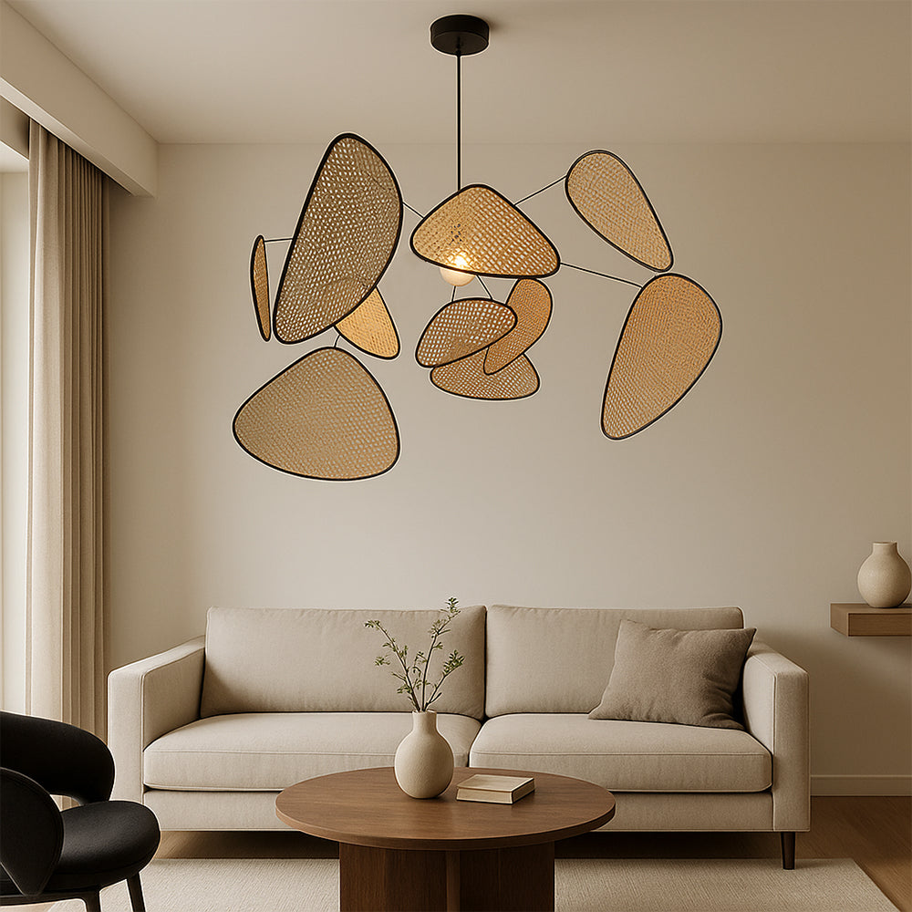 Corinthia | Moderne minimalistische Rattan-Pendelleuchte 2