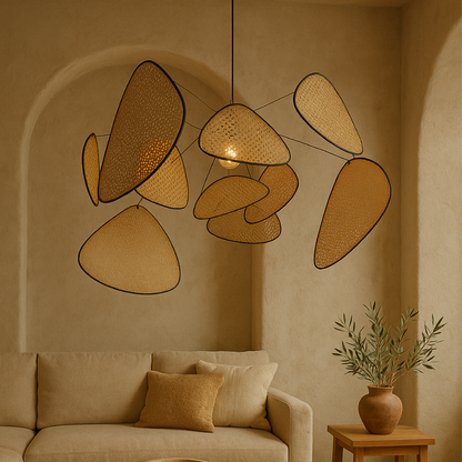 Corinthia | Moderne minimalistische Rattan-Pendelleuchte 3