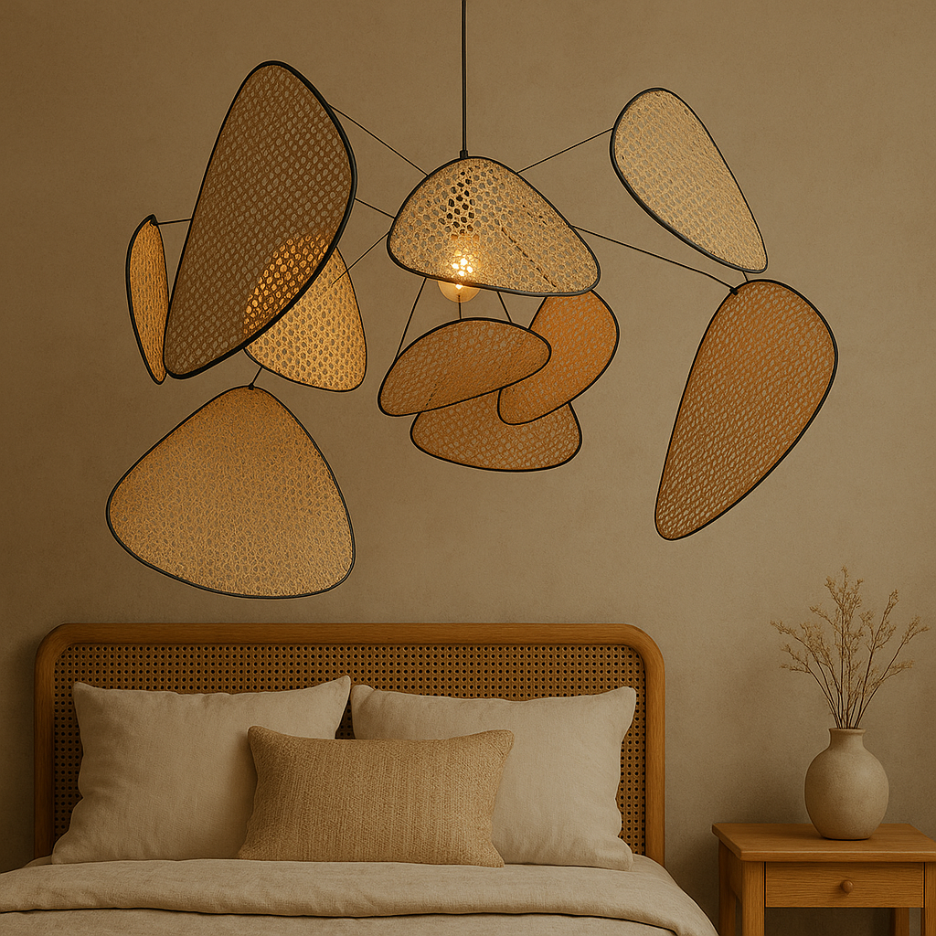 Corinthia | Moderne minimalistische Rattan-Pendelleuchte 5
