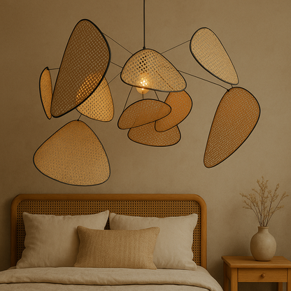 Corinthia | Moderne minimalistische Rattan-Pendelleuchte 5