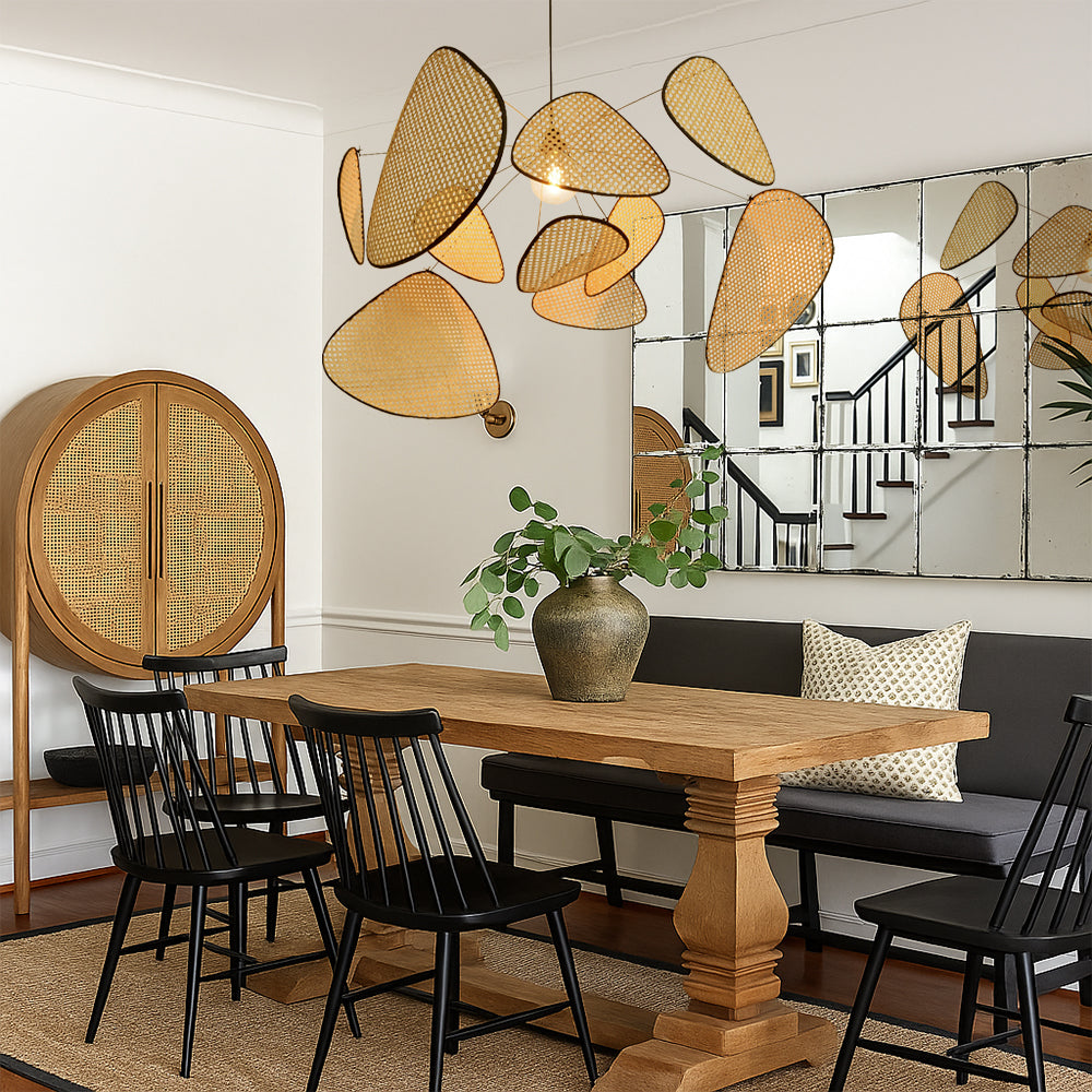 Corinthia | Moderne minimalistische Rattan-Pendelleuchte 6