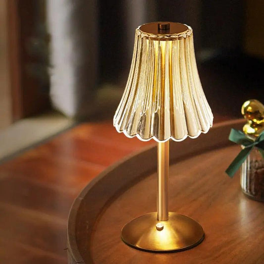 CrystalLuxe – Vintage-Tischleuchte mit elegantem Glanz 0