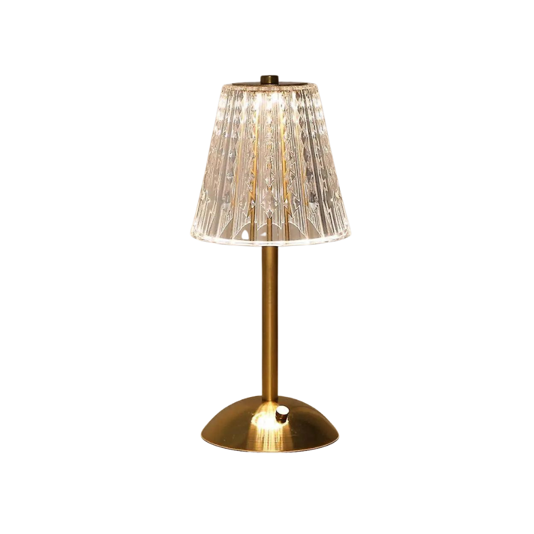 CrystalLuxe – Vintage-Tischleuchte mit elegantem Glanz 2