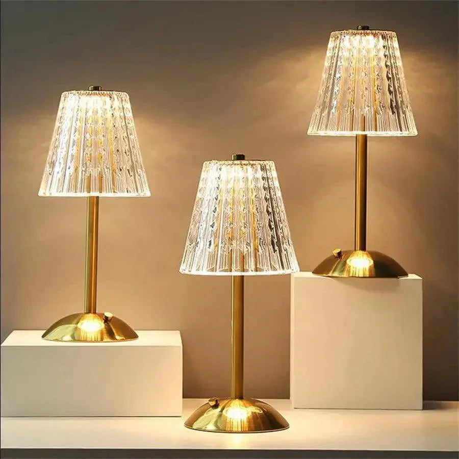 CrystalLuxe – Vintage-Tischleuchte mit elegantem Glanz 7