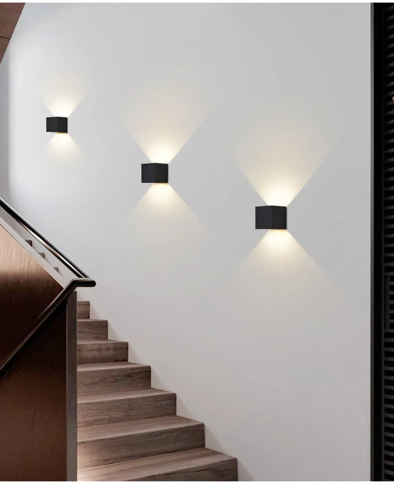 CubeGlow Wandlicht LED mit Bewegungssensor – Stilvolles Badezimmerlicht für Flure und Treppen, 5W, 4000K 3
