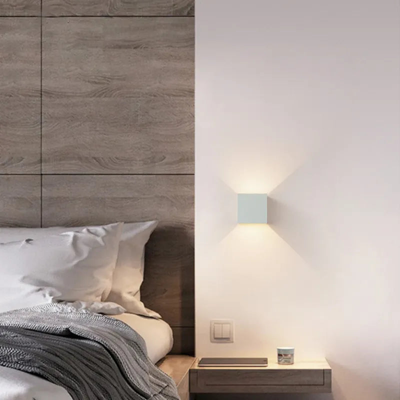 CubeGlow Wandlicht LED mit Bewegungssensor – Stilvolles Badezimmerlicht für Flure und Treppen, 5W, 4000K 5