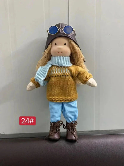 Cute Soft Plush Toys Waldorf Handmade  Cute Cotton Stuffed Plush Doll Packaging Dolls Fabricchanging Box Best Children Birthda 3