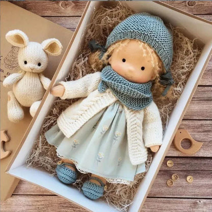 Cute Soft Plush Toys Waldorf Handmade  Cute Cotton Stuffed Plush Doll Packaging Dolls Fabricchanging Box Best Children Birthda 39
