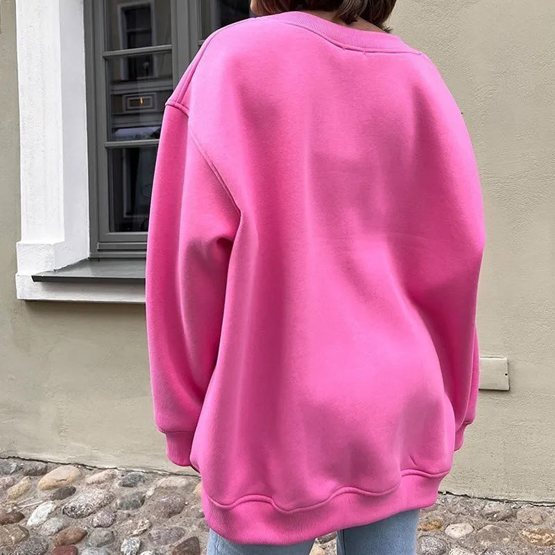 Damen Hoodie Oversized Bequem Weiches Material für Alltag und Freizeit 10