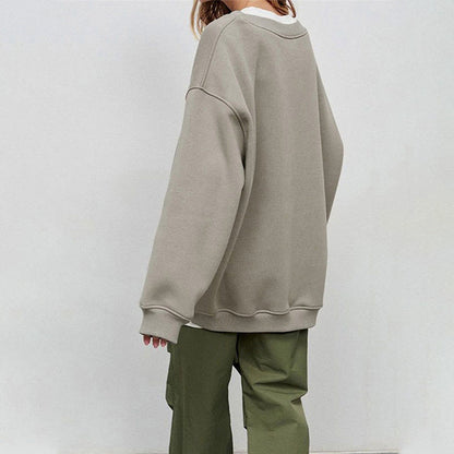 Damen Hoodie Oversized Bequem Weiches Material für Alltag und Freizeit 4