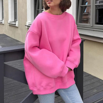 Damen Hoodie Oversized Bequem Weiches Material für Alltag und Freizeit 8