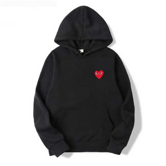 Damen Kapuzenpullover Herzmotiv Bequem Modernes Design 0