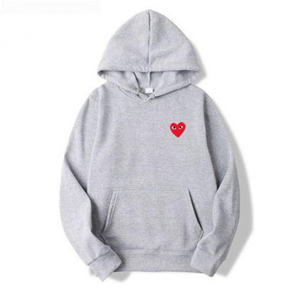 Damen Kapuzenpullover Herzmotiv Bequem Modernes Design 1