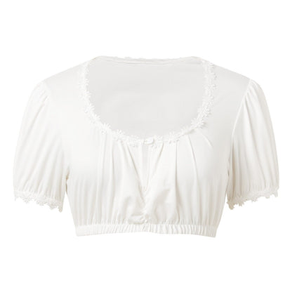 Damen Oktoberfest Dirndlbluse Crop Top 1