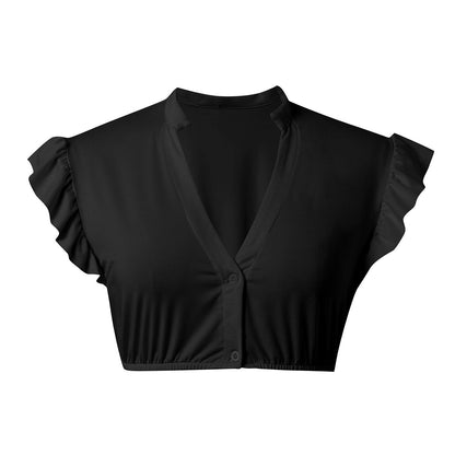 Damen Oktoberfest Dirndlbluse mit Rüschenärmeln 1