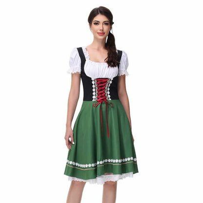 Damen Oktoberfest Dirndlkleid Kostüm mit Bluse 7