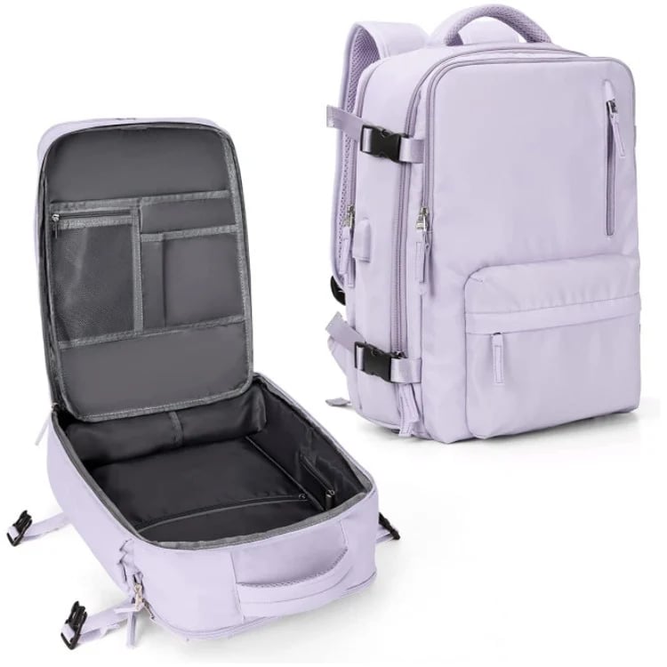 Damen Rucksack Wasserfest Groß Mit USB-Anschluss Für Wandern Und Reisen Nylon 35L 10
