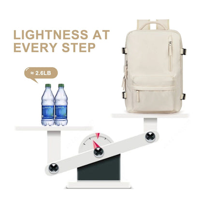 Damen Rucksack Wasserfest Groß Mit USB-Anschluss Für Wandern Und Reisen Nylon 35L 3