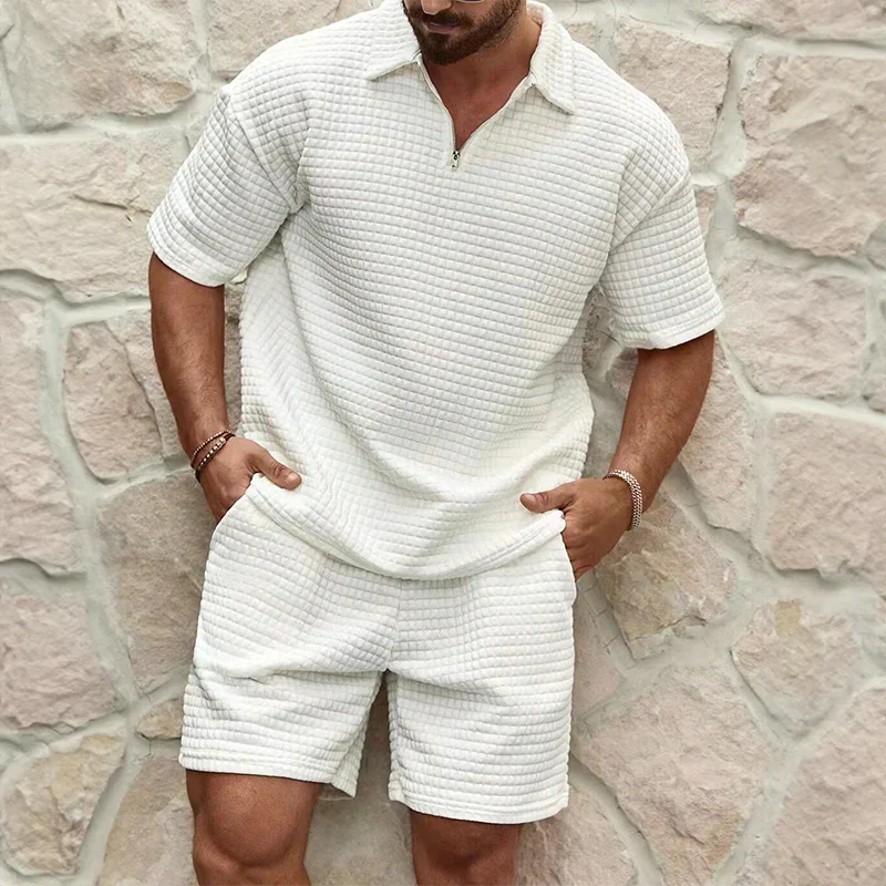 Damen Set Atmungsaktiv Elegant Baumwolle Sommeroutfit 8