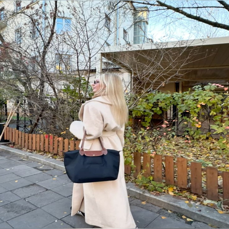 Damen Shopper Tasche Groß Elegant Vegan Leder Geräumig mit Organisierter Aufteilung 7