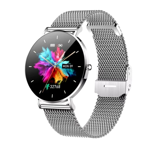 Damen Smartwatch AMOLED Display Sportuhr Wasserdicht 6,8 mm Fitnessuhr für Aktive 3