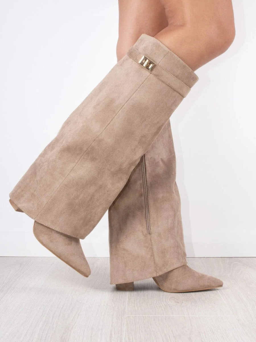 Damen Stiefel Kniehoch Elegantes Design Schwarze Stiefel Hochwertiges Material 4