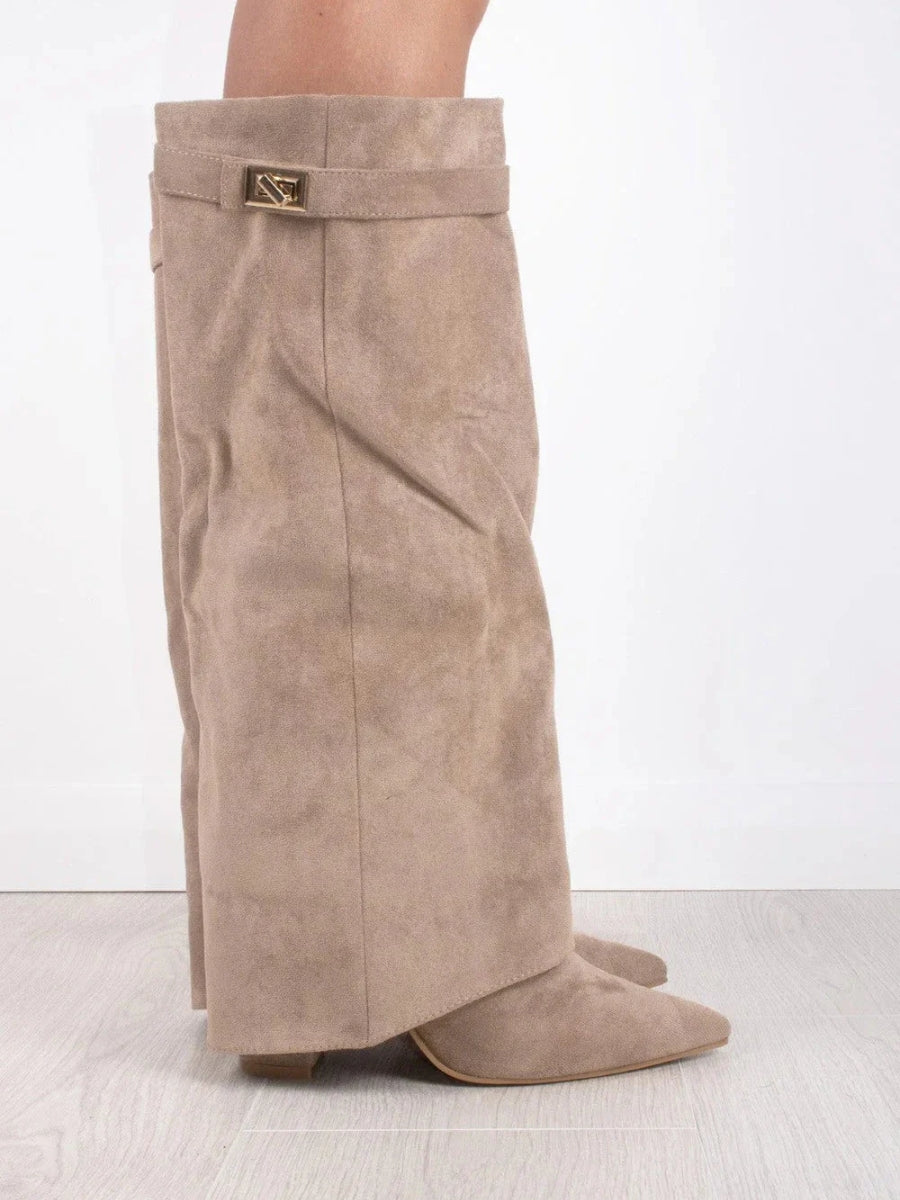 Damen Stiefel Kniehoch Elegantes Design Schwarze Stiefel Hochwertiges Material 7