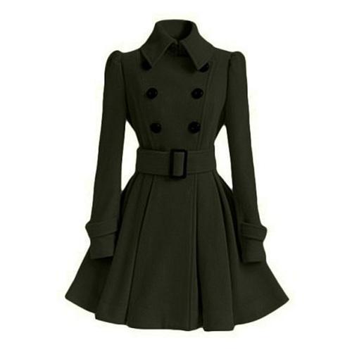Damen Windbreaker Trenchcoat mit Flair 1