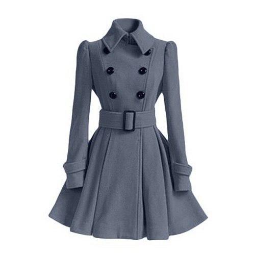 Damen Windbreaker Trenchcoat mit Flair 2