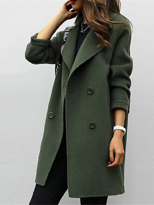 Daphne | Eleganter schwarzer Trenchcoat für Damen – Zeitloser Winter-Style 0