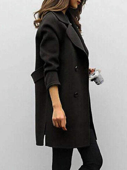 Daphne | Eleganter schwarzer Trenchcoat für Damen – Zeitloser Winter-Style 3