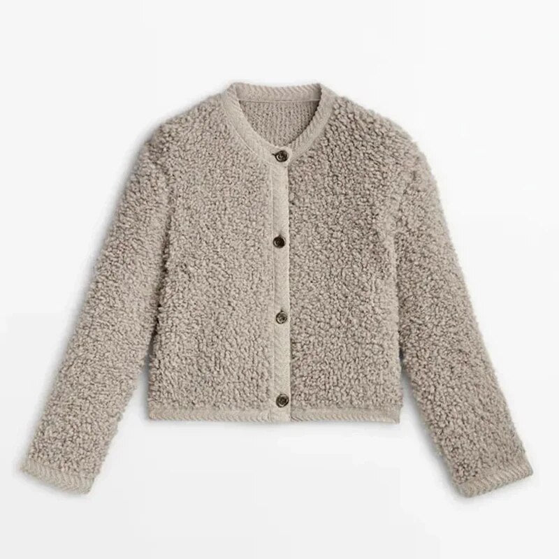Daphne | Kuschelige Fleecejacke mit Knopfleiste für Damen – warm und stylisch 0