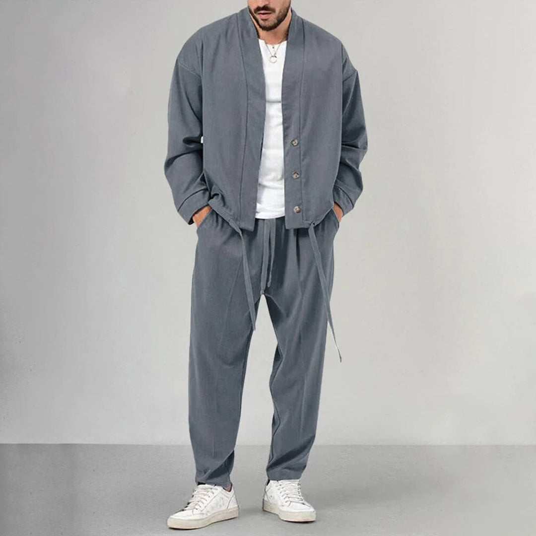 Herren Weste und Hose Grün Größe M Mischgewebe-5