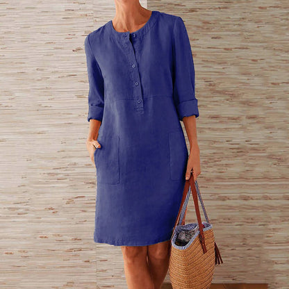 Variant image for ELISA - Bequemes Sommerkleid Damen aus Nachhaltigem Polyester, Lang und Atmungsaktiv-29